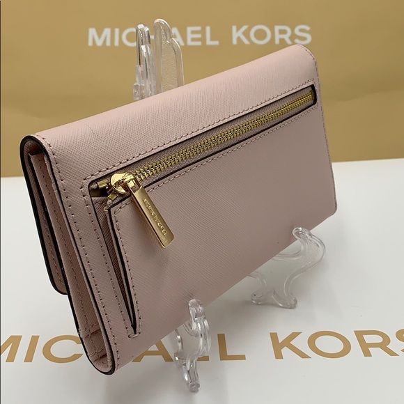 Michael Kors Jet Set Travel Lg Trifold Wallet - Picture 12 of 16